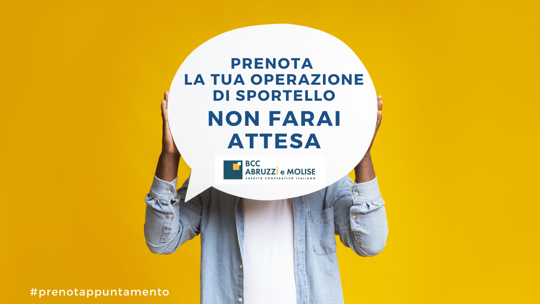 Prenota sulla nostra piattaforma un appuntamento nella tua filiale per le operazioni di sportello.
